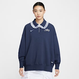 Nike Sportswear Women's Oversized 1/4-Zip Fleece Polo. Nike ID